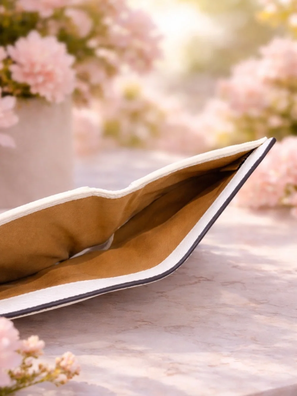 Coach Leather Floral Appliqué Small Wallet NWT - Picture 6 of 8